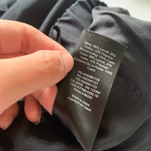 Aritzia The Group Babaton Jimmy Pants Black Lyocell Blend Drawstring Medium - Picture 7 of 8